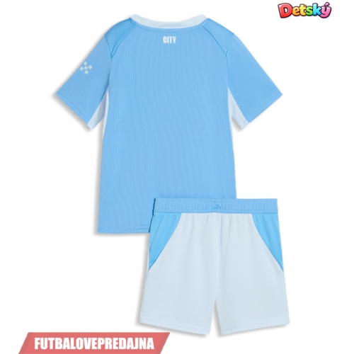 Lacne Dětský Futbalové dres Manchester City 2026-27 Krátky Rukáv - Domáci (+ trenírky)